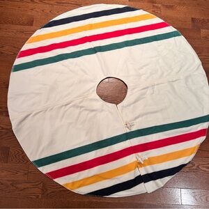 HBC Hudson’s Bay Company Stripes Christmas Holiday Tree Skirt